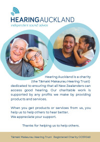 Hearing Auckland is a Registered Charity helping the community since 1932