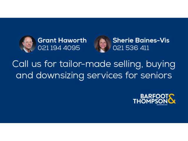 Primary photo of NZ Seniors Real Estate Services - (Barfoot & Thompson) Grant Haworth & Sherie Baines-Vis